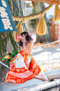 御獄神社,七五三,七歳,日本髪