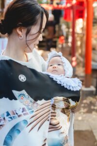 七五三,代々木八幡宮,兄弟,お宮参り